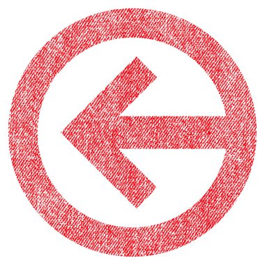 Yön sol kumaş dokulu simgesi