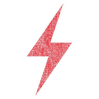 Elektrik kumaş dokulu simgesi