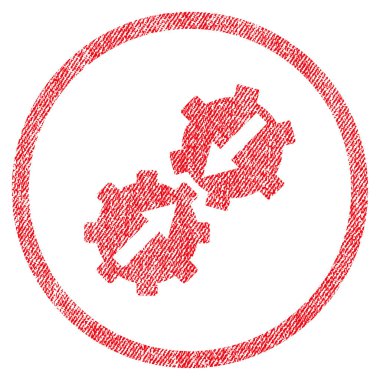 Dişli Tümleştirme kumaş dokulu simgesini