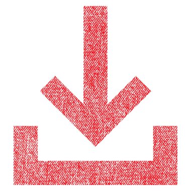 Gelen kutusu kumaş dokulu simgesi