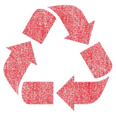 Geri dönüşüm kumaş dokulu simgesi