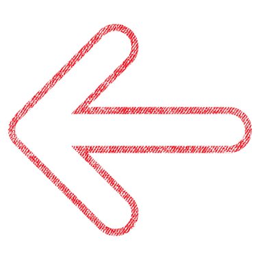 Yuvarlak ok sol kumaş dokulu simgesi