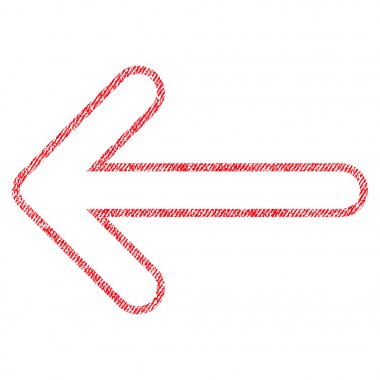 Yuvarlak ok sol kumaş dokulu simgesi