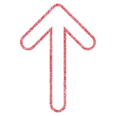 Kumaş yukarı yönlü ok simgesi dokulu