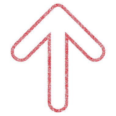 Kumaş yukarı yönlü ok simgesi dokulu