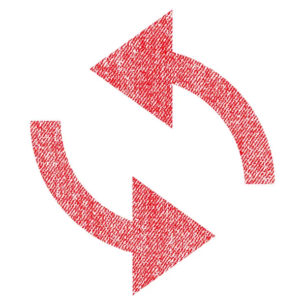 Icono texturizado de tela de flechas de intercambio — Vector de stock