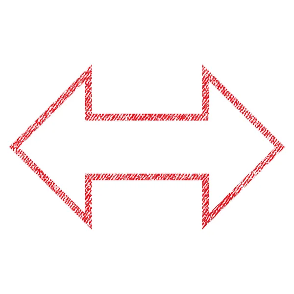 Exchange Horizontal Fabric Textured Icon — Stock Vector