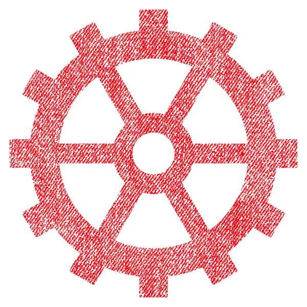 Коробка передач Тканина Текстурована піктограма — стоковий вектор