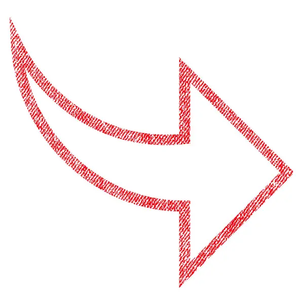 Icône texturée en tissu Redo — Image vectorielle