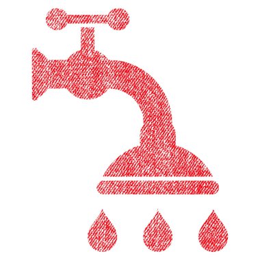 Duş musluk kumaş dokulu simgesi