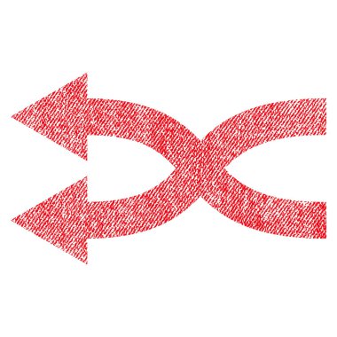 Shuffle oklar sol kumaş dokulu simgesi