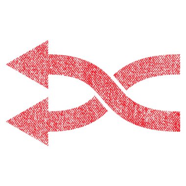 Shuffle oklar sol kumaş dokulu simgesi