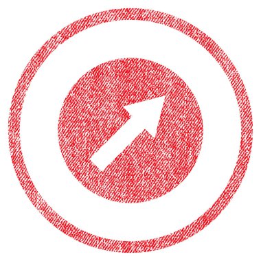 Yukarı yönlü ok kumaş dokulu simgesini sağ