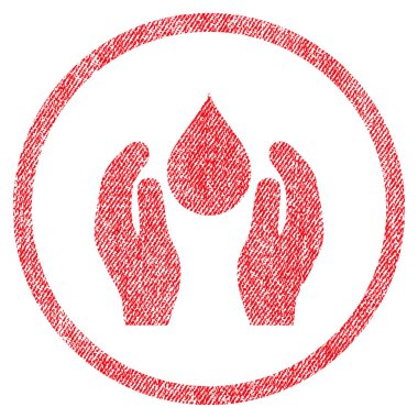 Su bakım kumaş dokulu simgesi