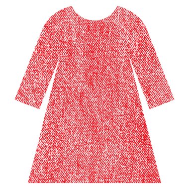 Kadın elbise kumaş dokulu simgesi