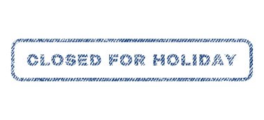 Tatil için kapalı Tekstil damgası