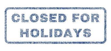 Tatil için kapalı Tekstil damgası