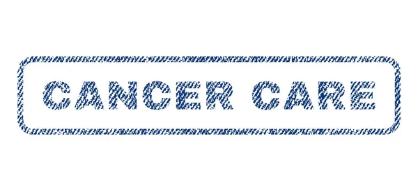 Cancer Care Textile Stamp - Stok Vektor