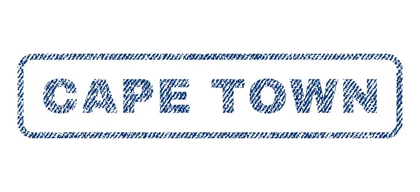 Cape Town Tekstil damgası — Stok Vektör