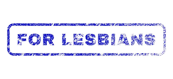 Pour Lesbiennes Timbre en caoutchouc — Image vectorielle