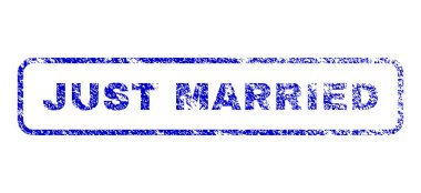 Just Married Rubber Stamp