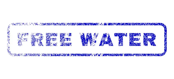 Timbre en caoutchouc d'eau libre — Image vectorielle