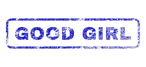 Καλό κορίτσι καουτσούκ σφραγίδα — Διανυσματικό Αρχείο