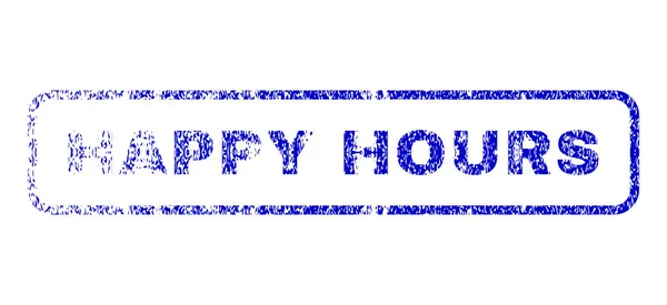 Happy Hours Timbre en caoutchouc — Image vectorielle