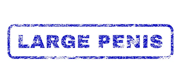 Large Penis Rubber Stamp — Stock vektor