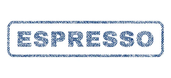 Эспрессо Текстильная марка — стоковый вектор