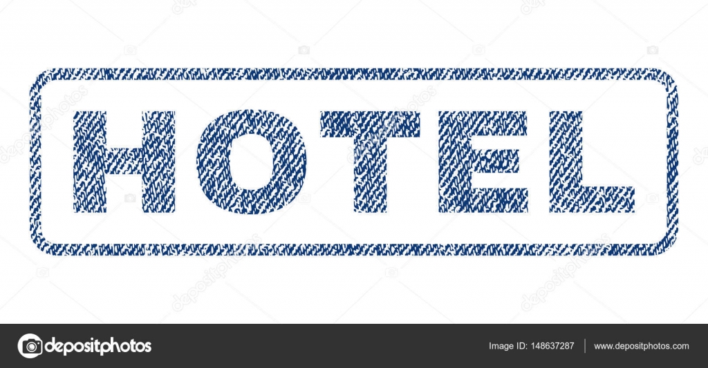 Hotel Textile Stamp — Stock Vector © 148637287