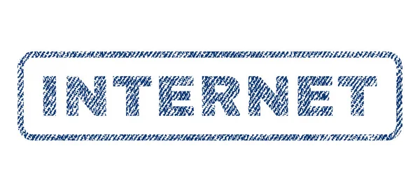 Internet Tekstil damgası — Stok Vektör