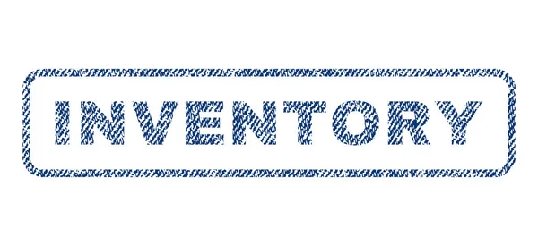 Inventaris textiel stempel — Stockvector