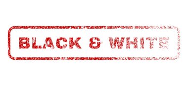 Siyah ve beyaz lastik damgası