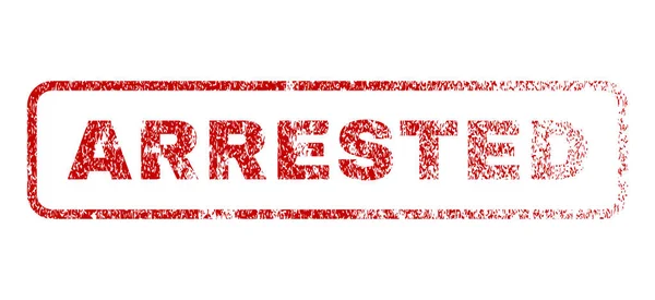 Arrested Rubber Stamp — Stock Vector