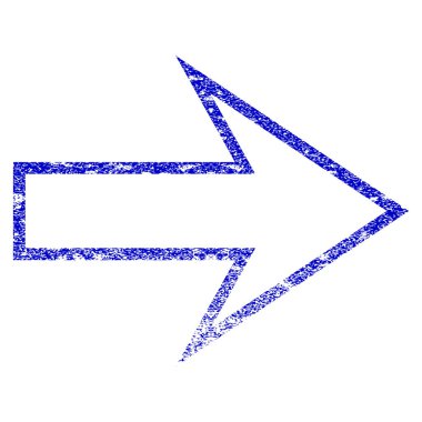 Ok sağ Grunge dokulu simgesi