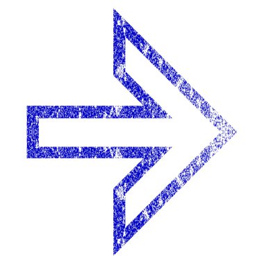 Ok sağ Grunge dokulu simgesi