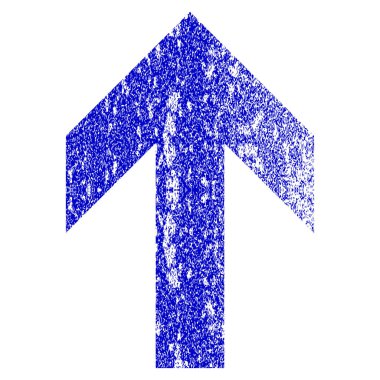 Grunge dokulu simgesi yukarı ok