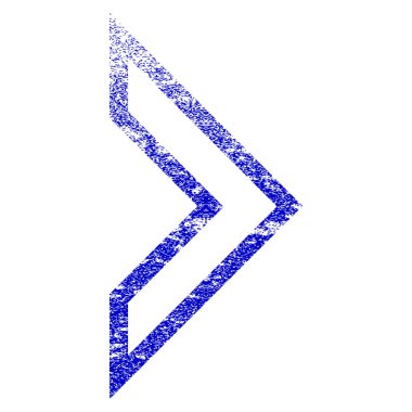 Ok ucu sağ Grunge simgesi dokulu