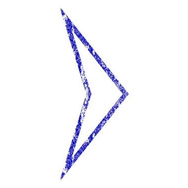 Ok ucu sağ Grunge simgesi dokulu