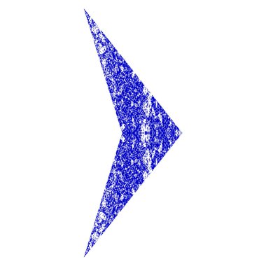 Ok ucu sağ Grunge simgesi dokulu