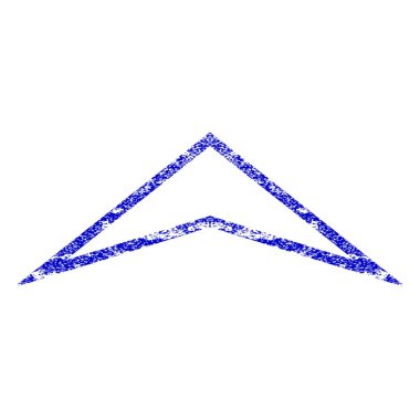 Grunge dokulu simgesi yukarı ok ucu