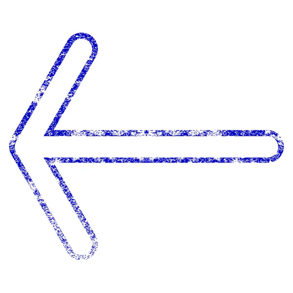 Freccia sinistra Grunge icona strutturata — Vettoriale Stock