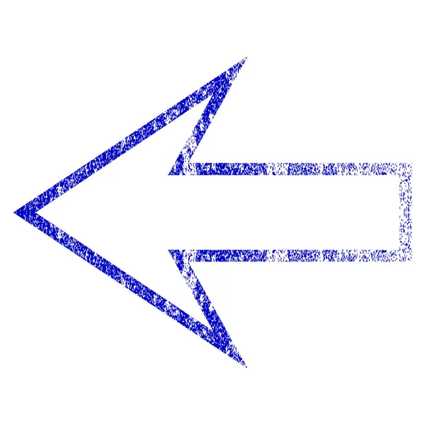 Flecha izquierda Grunge icono texturizado — Archivo Imágenes Vectoriales