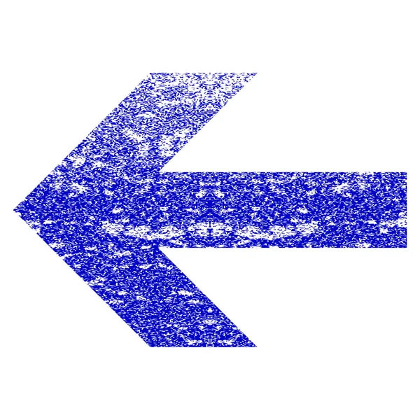 Flecha izquierda Grunge icono texturizado — Vector de stock