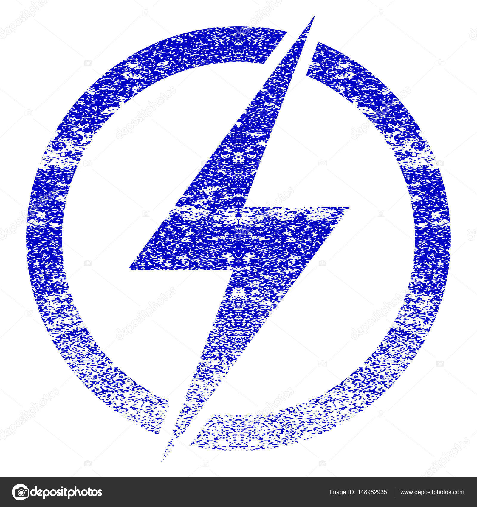 Eletricidade Grunge Textured ícone — Vetores de Stock ...