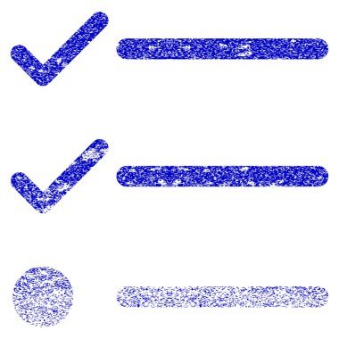 Denetim listesi Grunge simgesi dokulu