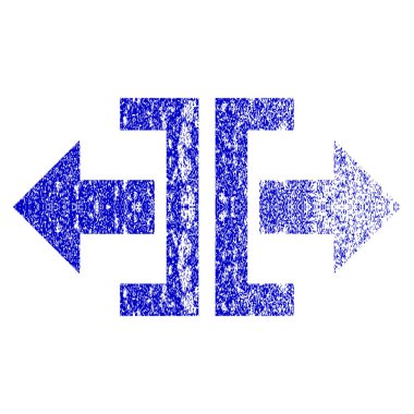 Yatay yöndeki Grunge dokulu simgesi bölmek