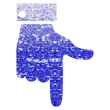 El işaretçisi aşağı Grunge simgesi dokulu