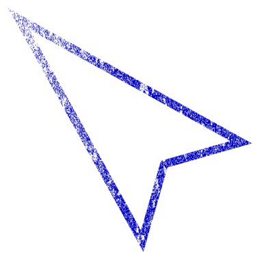 İşaretçi sol Grunge simgesi dokulu.